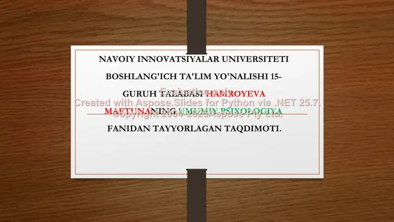 Kichik maktab yoshidagi bolaning maktabga moslashishi muammosi