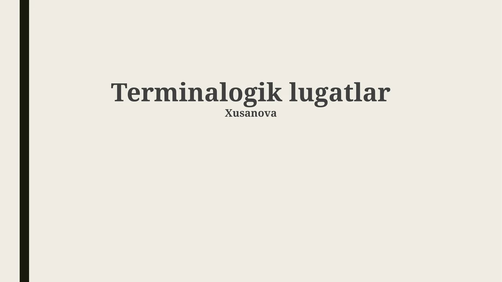Terminalogik lugatlar