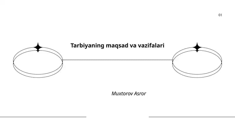 Tarbiyaning maqsad va vazifalari