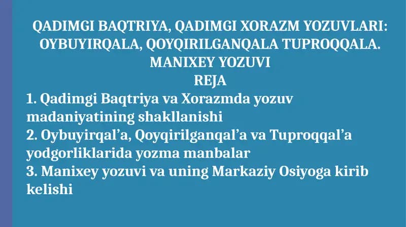 Manixey Yozuvi