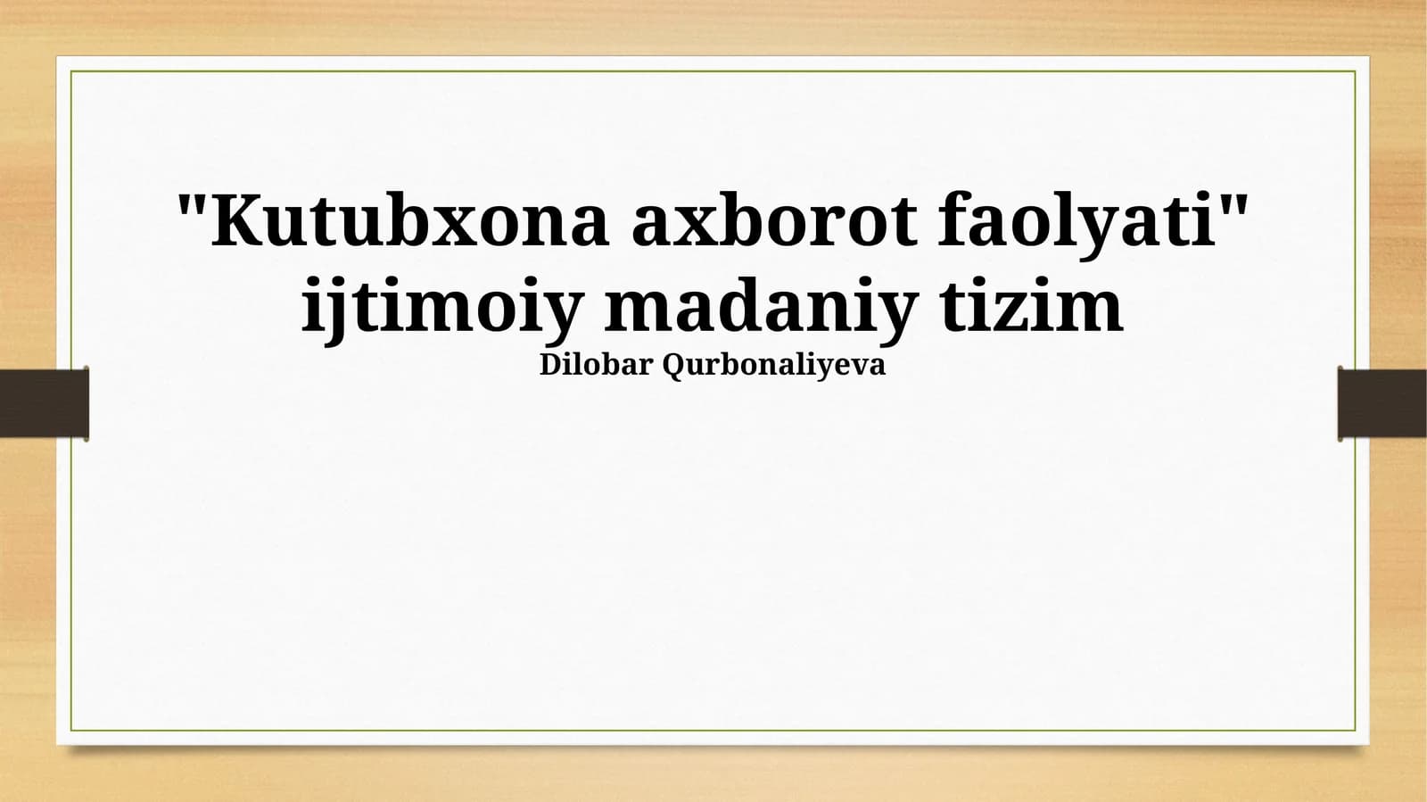 Kutubxona axborot faolyati