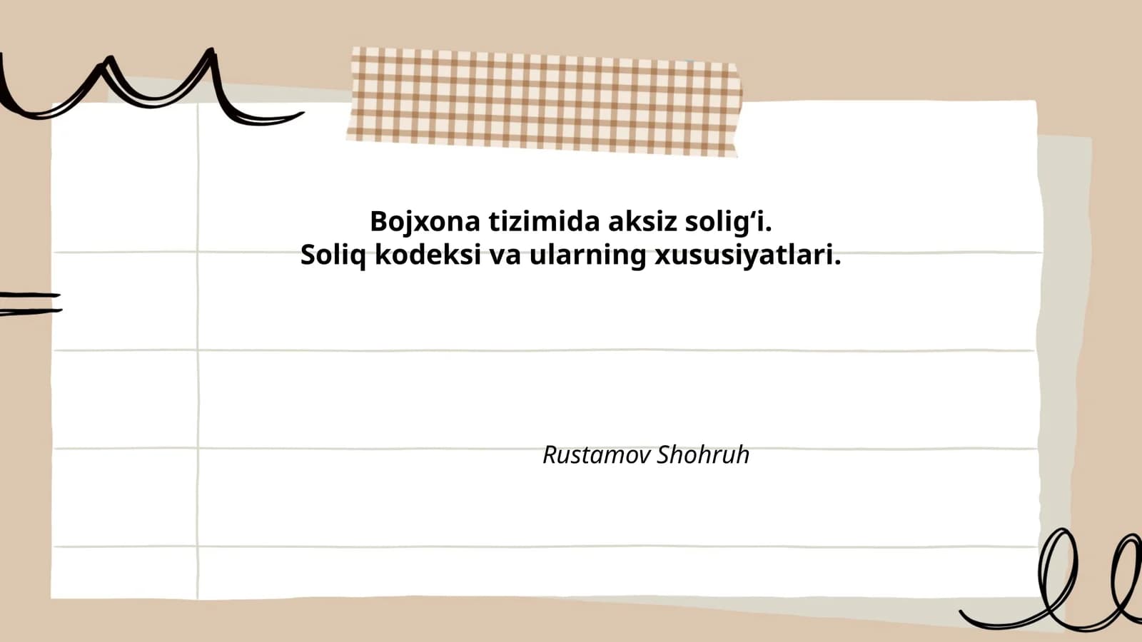Bojxona tizimida aksiz soligʻi