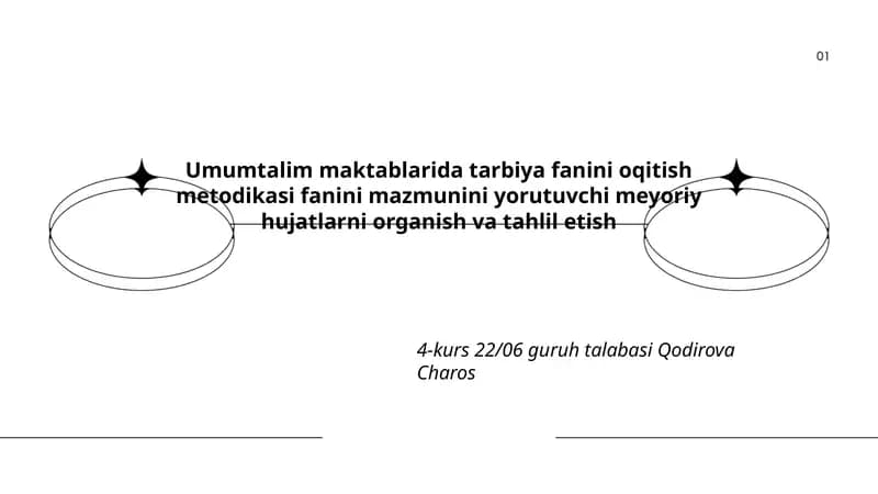 Tarbiya fanini oqitish metodikasi