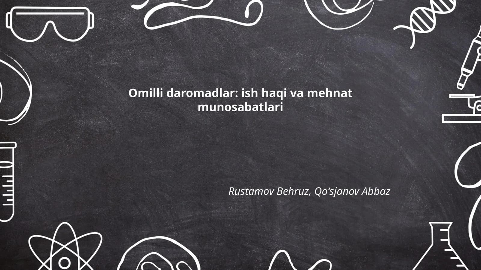 Omilli daromadlar: ish haqi va mehnat munosabatlari
