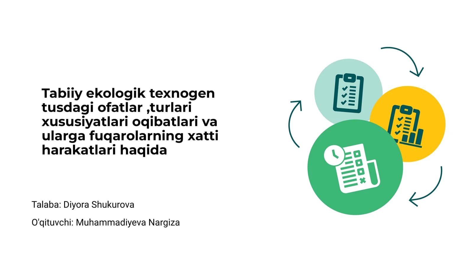 Tabiiy Ekologik Tohid Tushunchi va Asosiy Ta'rifi