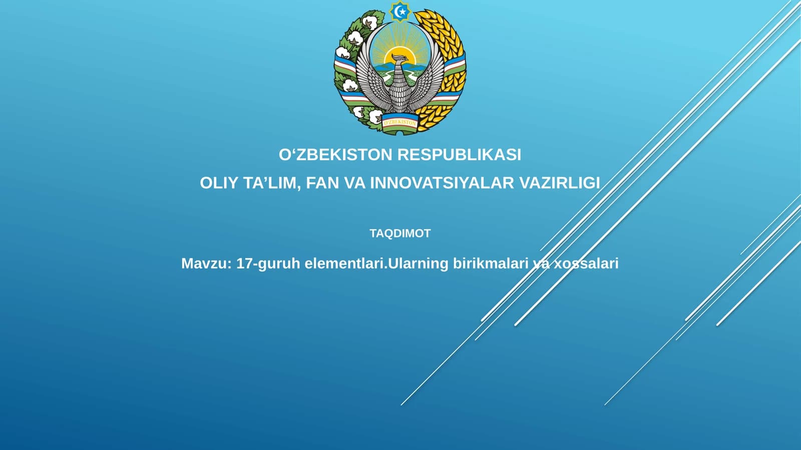17-guruhelementlari.Ularningbirikmalarivaxossalari