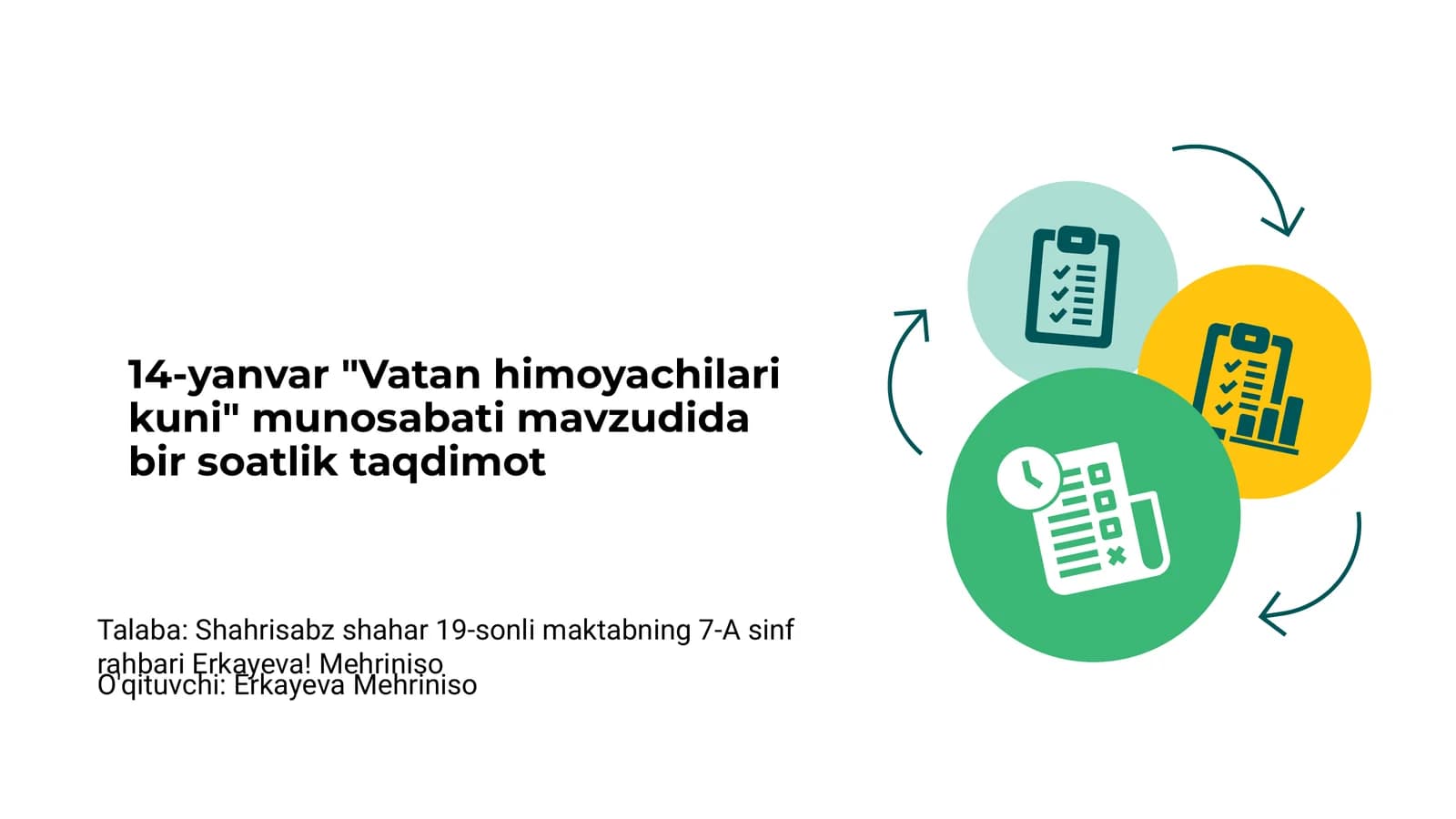 14-yanvar "Vatan himoyachilari kuni" taqdimoti