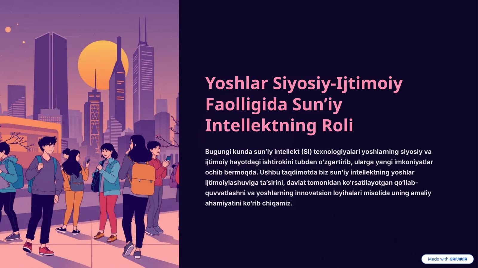 Yoshlar Siyosiy-Ijtimoiy Faolligida Sun’iy Intellektning Roli