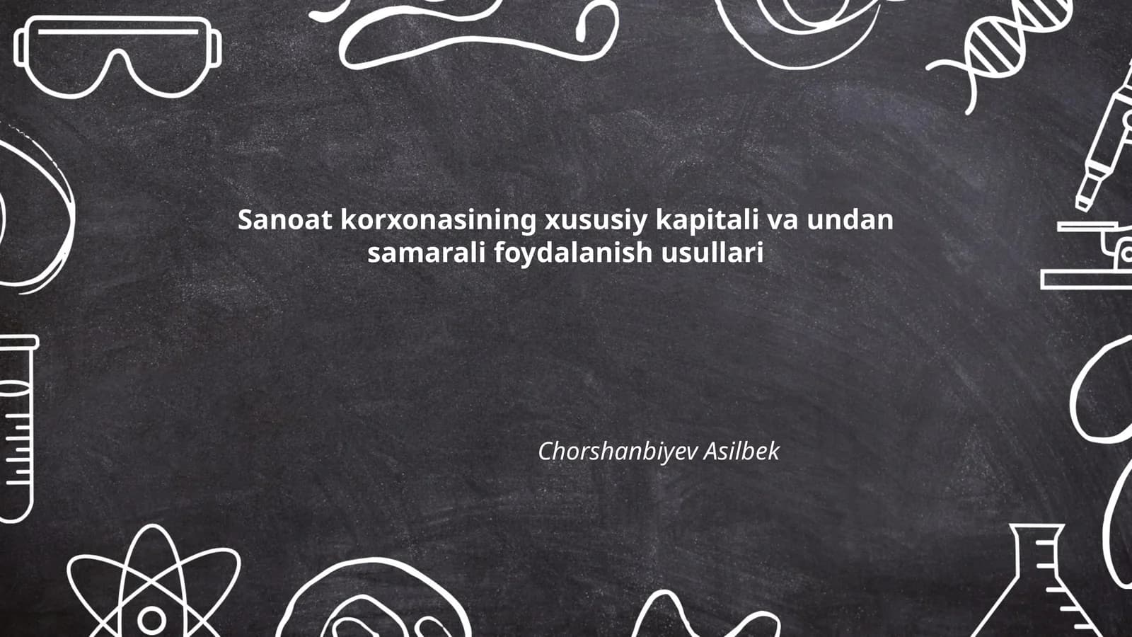 Sanoat korxonasining xususiy kapitali va undan samarali foydalanish usullari