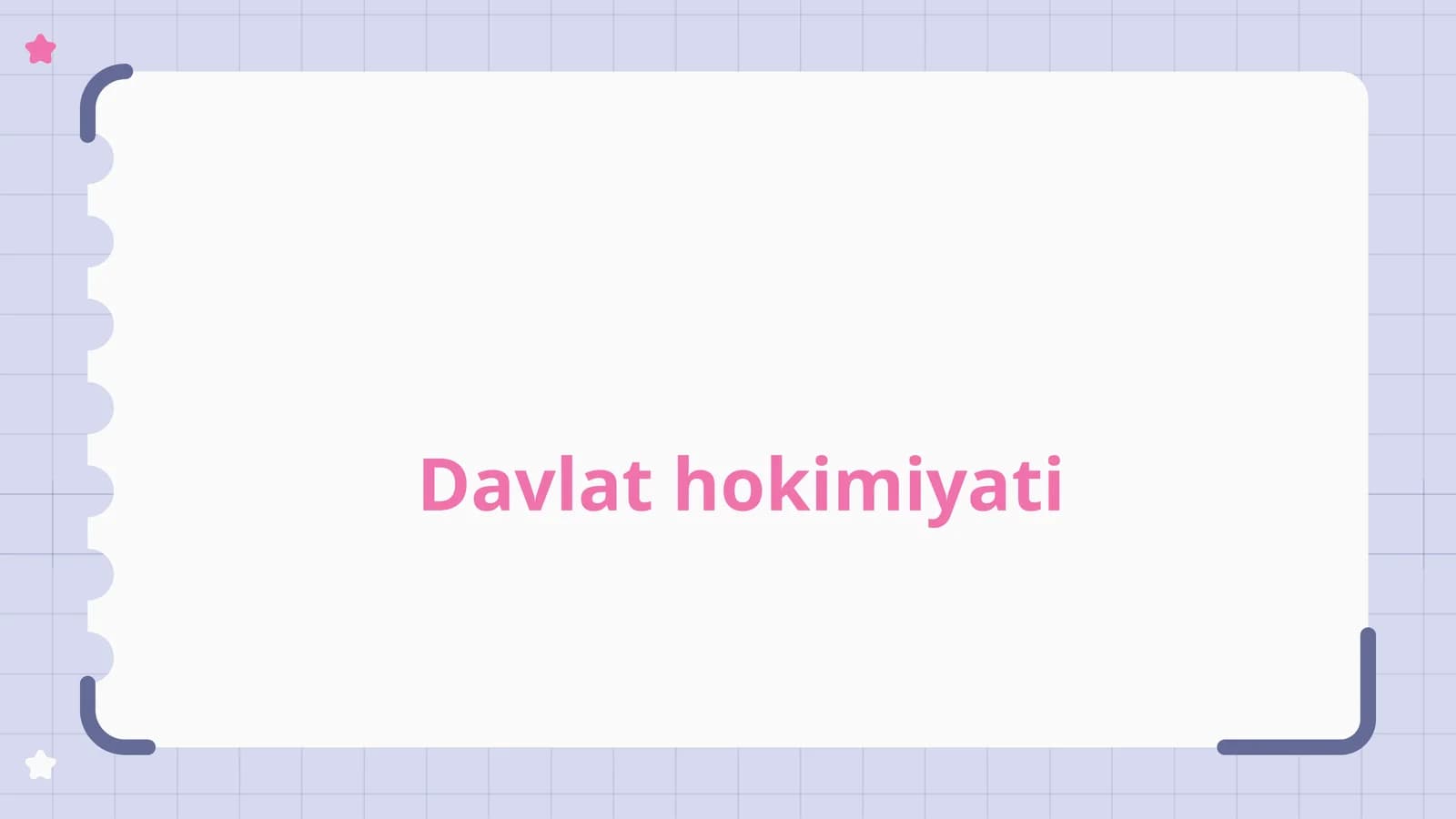 Davlat hokimiyatiga kirish