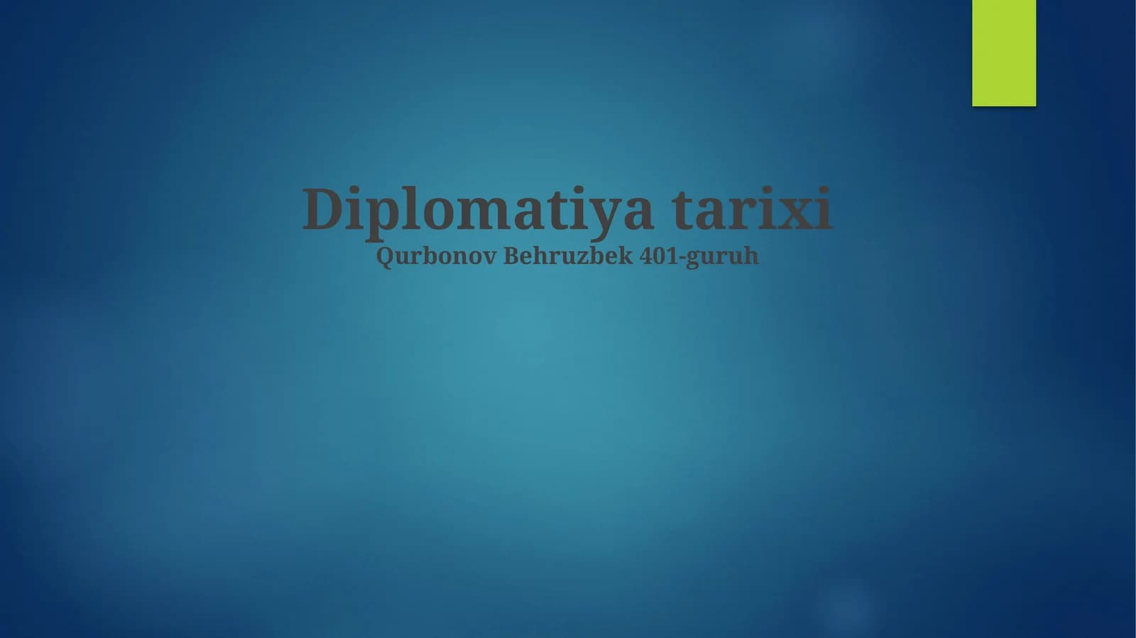 Diplomatiya tarixi