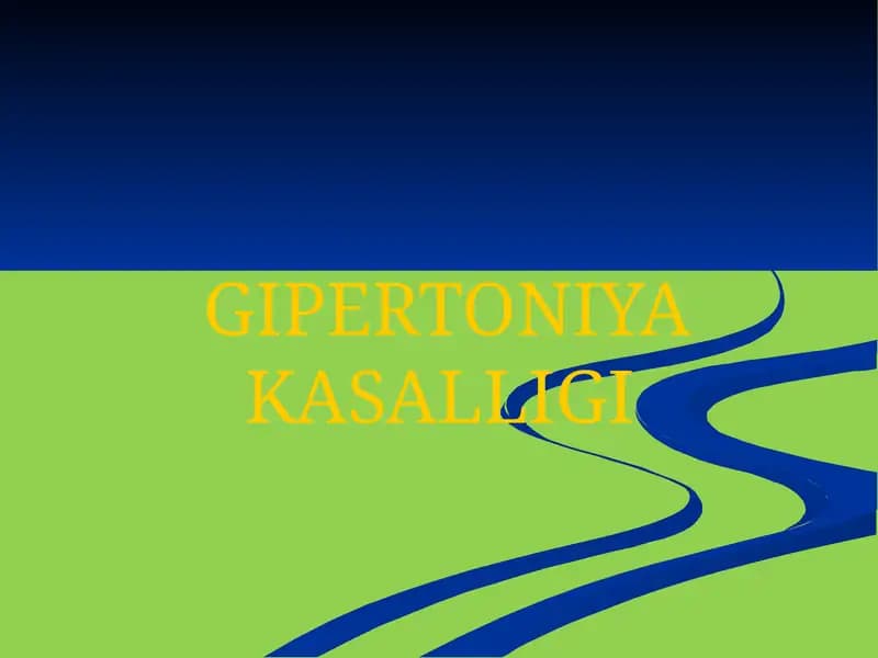 GIPERTONIYA KASALLIGI