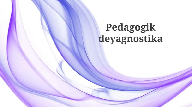 Pedagogikdeyagnostika