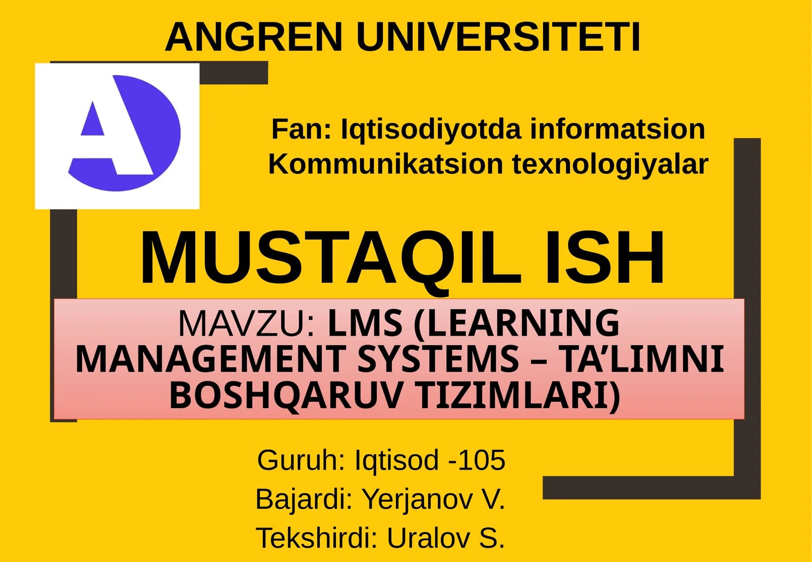 LMS (learning management systems – ta’limniboshqaruvtizimlari)
