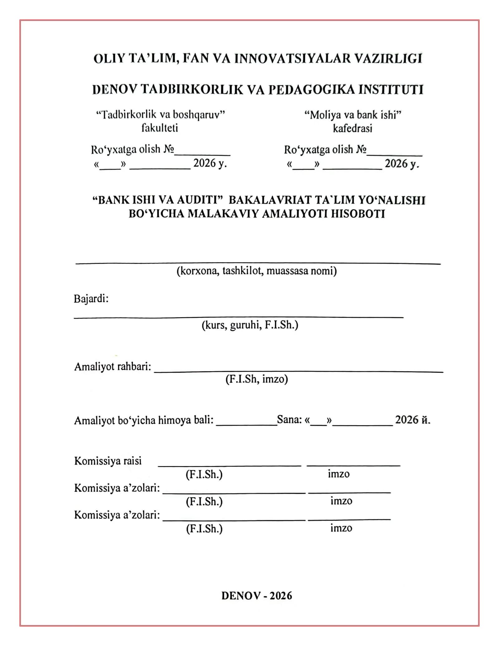 Abgrobok hamda ATB "Agrobank" Sho‘rchi haqida AMALIYOT HISOBOT