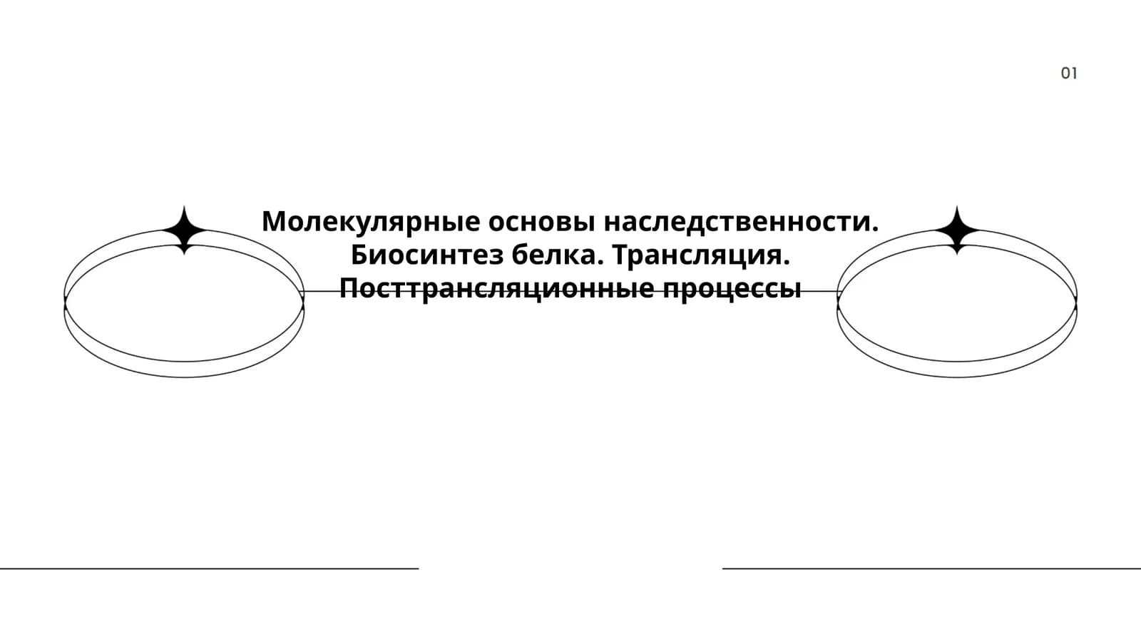 Молекулярные основы наследственности. Биосинтез белка. Трансляция. Посттрансляционные процессы