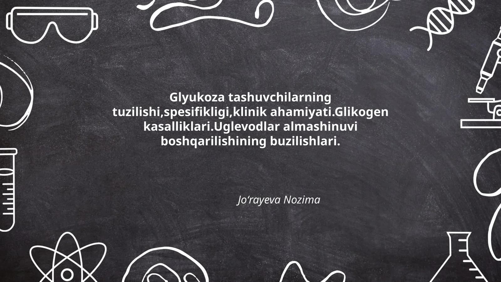 Glyukoza tashuvchilarning tuzilishi, spesifikligi, klinik ahamiyati