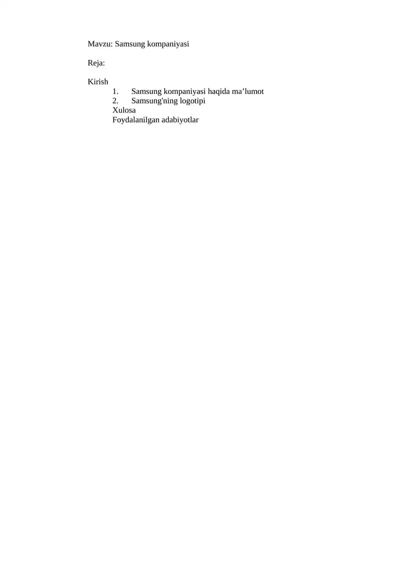 Samsung kompaniyasi