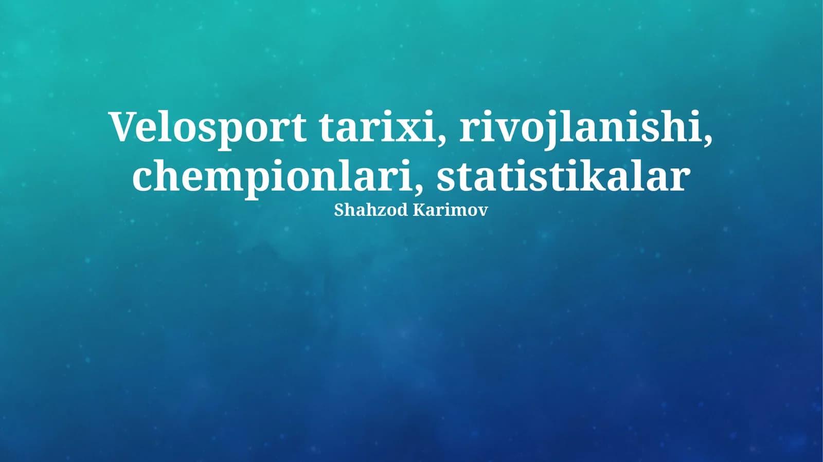 Velosport Tarixi, Rivojlanishi, Chempionlari, Statistikalar