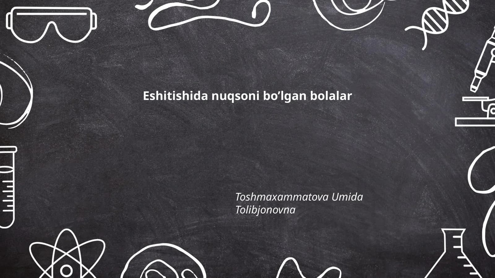 Eshitishida nuqsoni bo’lgan bolalar