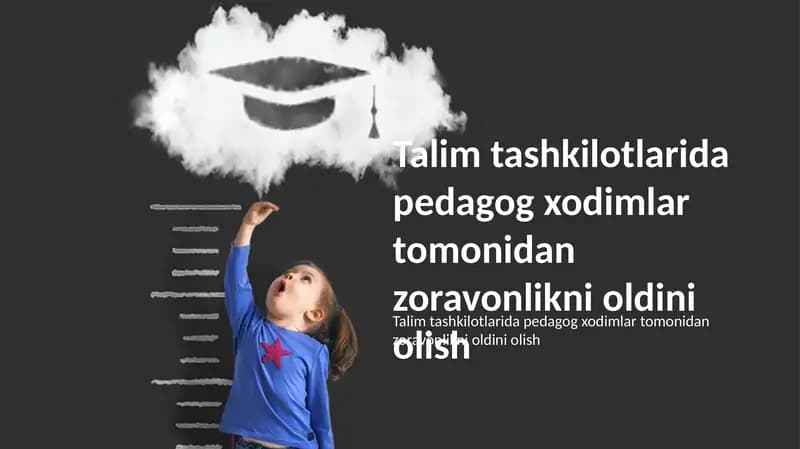 Zo'ravonlik Holatlarini Aniqlash va Tezkor Munosabat Choralar