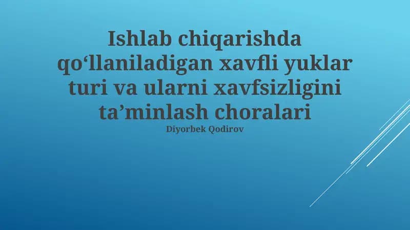 Xavfli kimyoviy moddalar