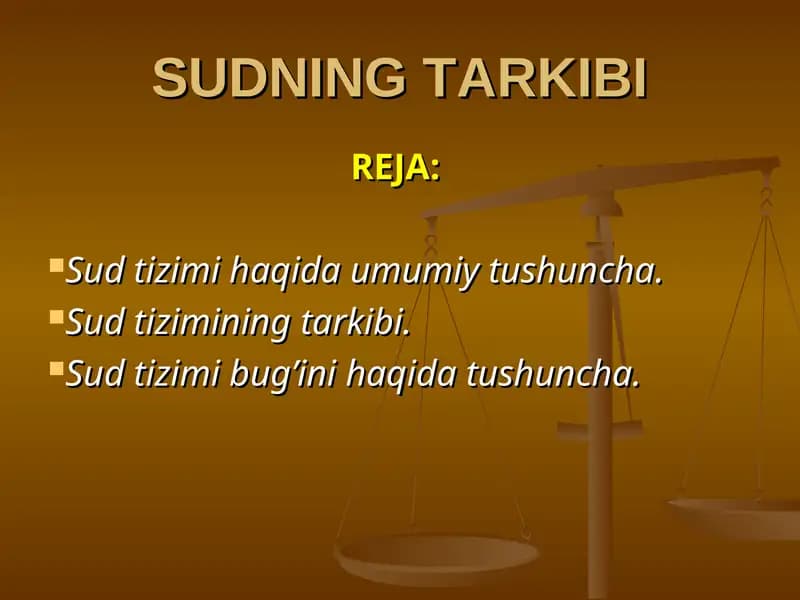 Sudning Tarkibi