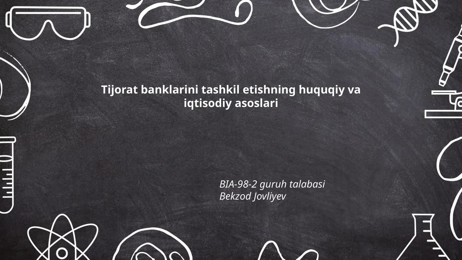 Tijorat banklarini tashkil etishning huquqiy va iqtisodiy asoslari