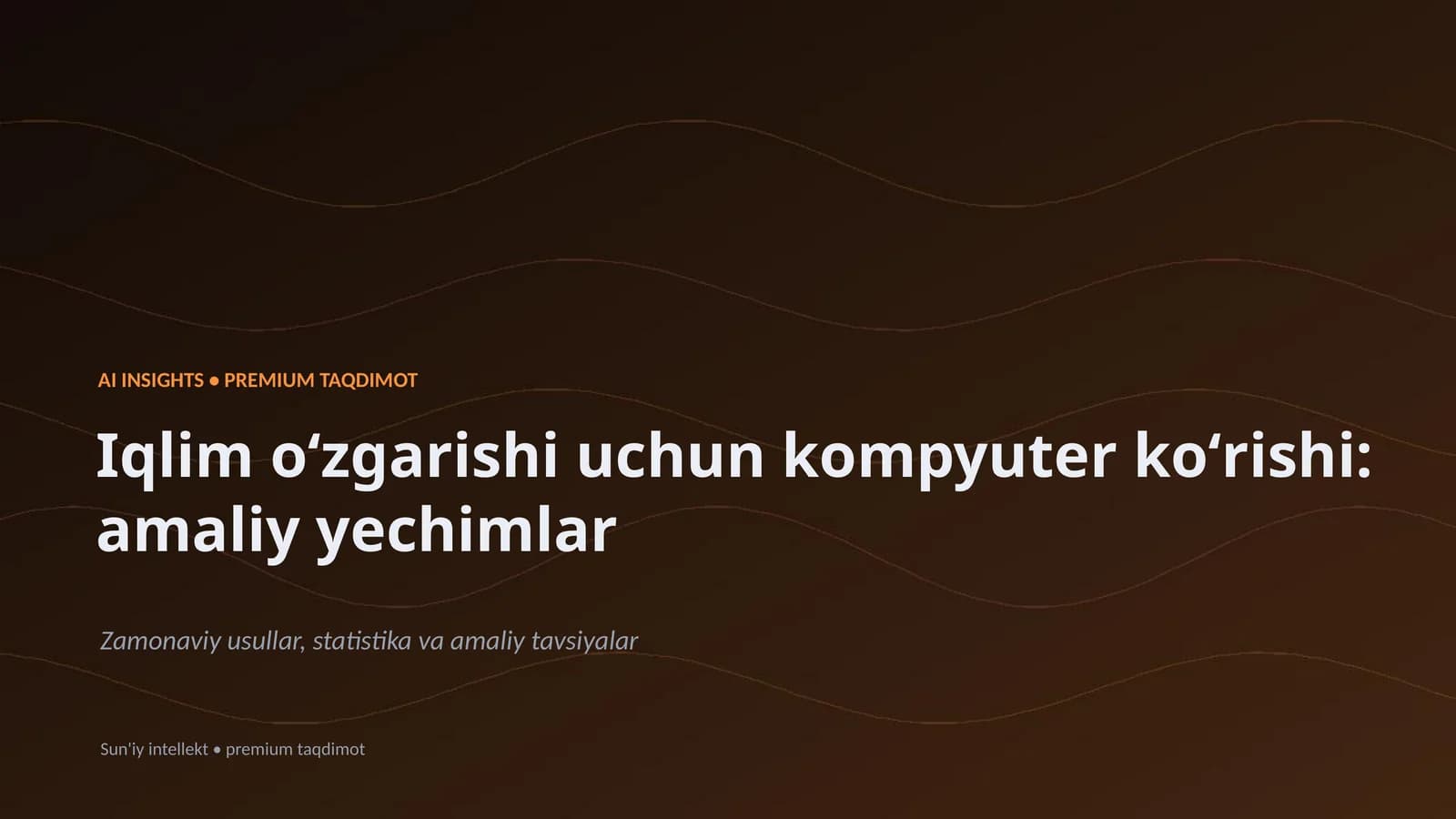 AI INSIGHTS • PREMIUM TAQDIMOT