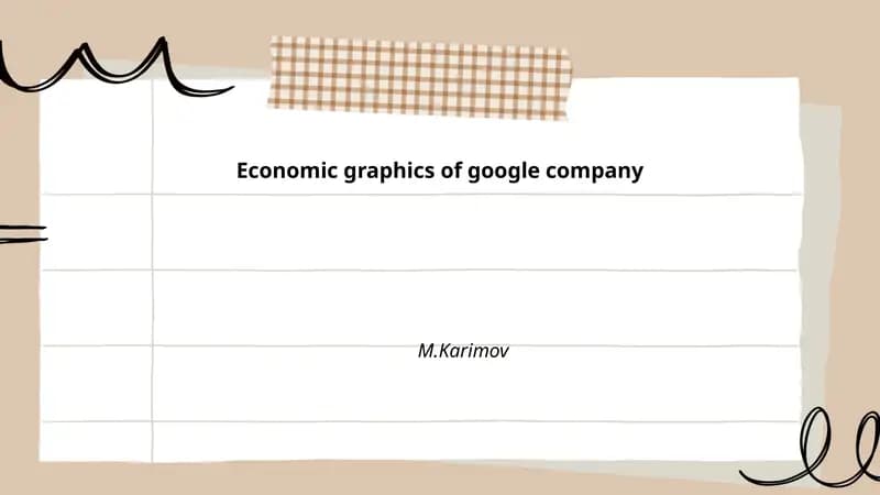 Economic graphics of google company