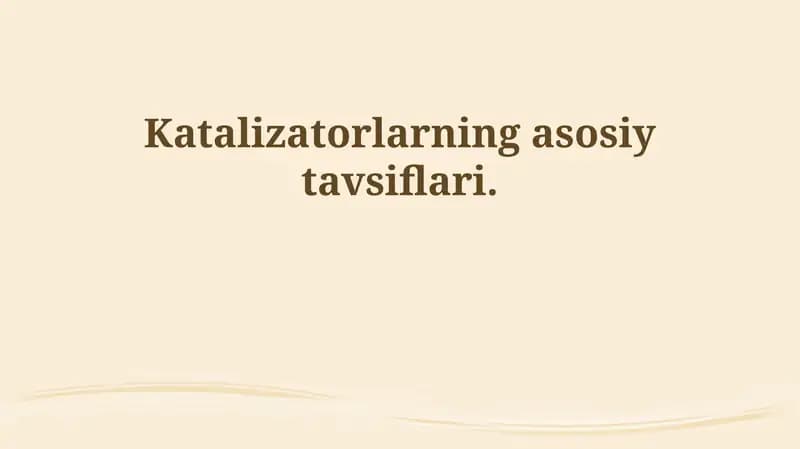 Katalizatorlar