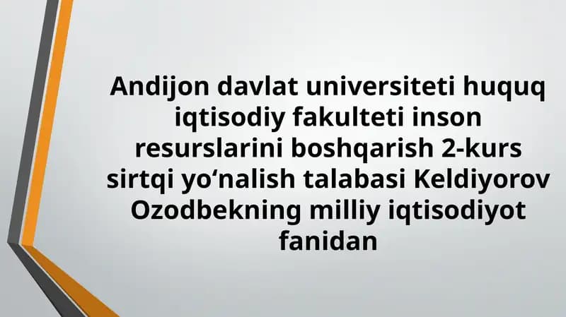 Mamlakat iqtisodiyotining sanoat majmui