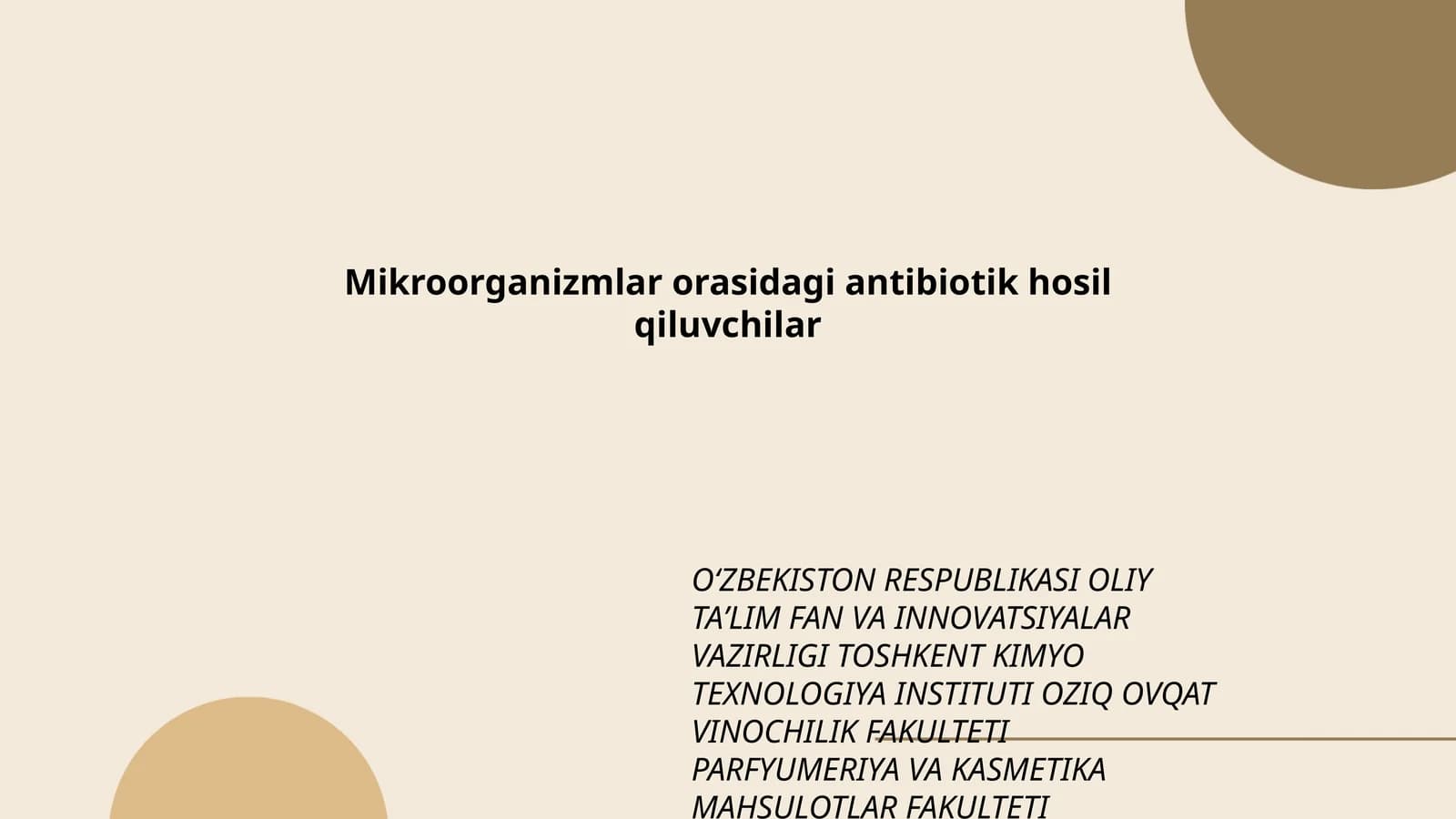 Mikroorganizmlar orasidagi antibiotik hosil qiluvchilar