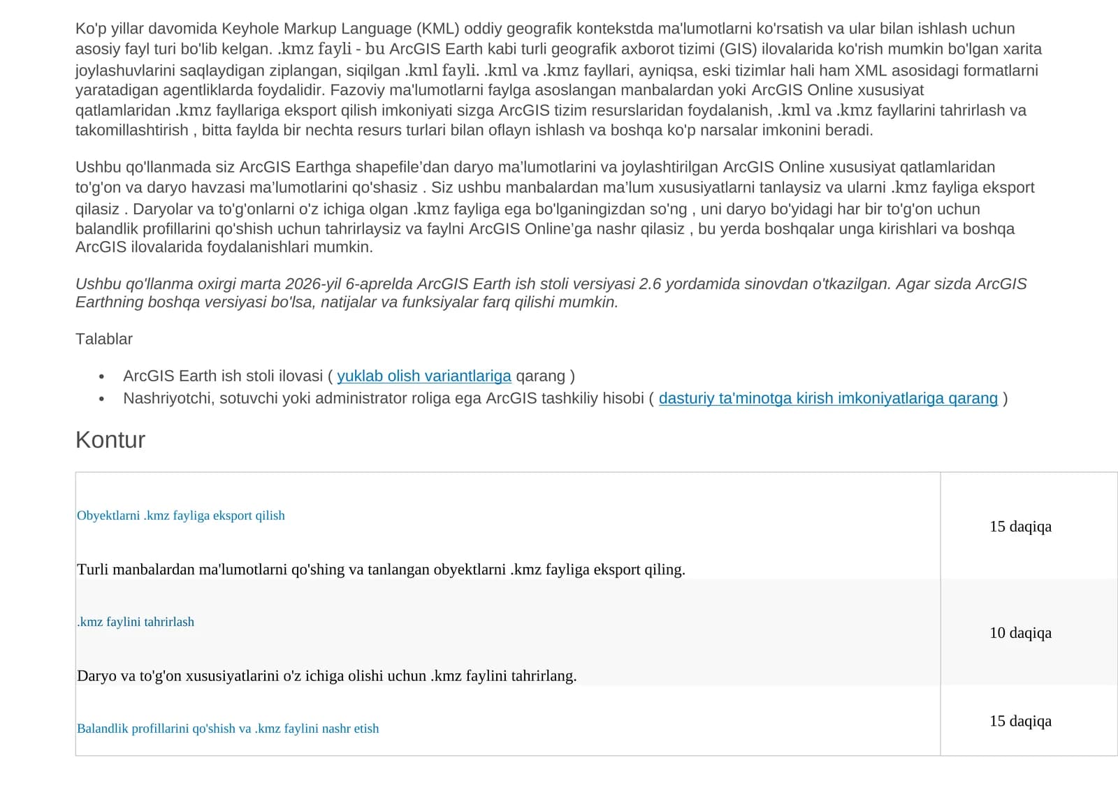 Keyhole Markup Language (KML)