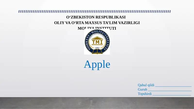 Apple