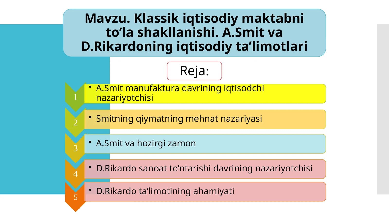 Iqtisodiy ta’limotlar tarixi: o’quv qo’llanma