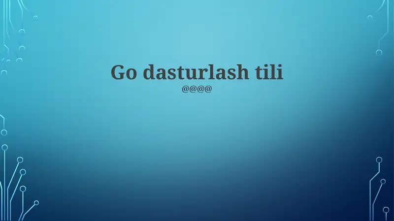 Dasturlash Tillari
