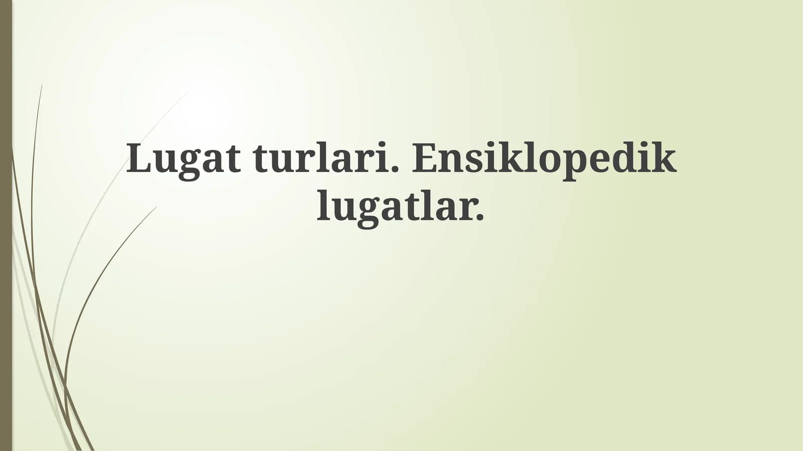 Ensiklopedik lug'at