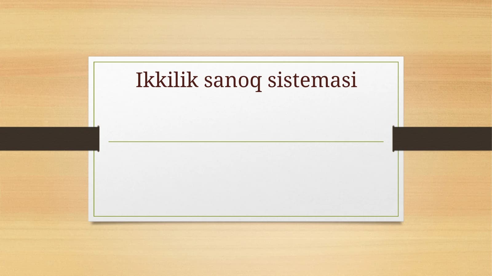 Ikkilik sanoq sistemasi