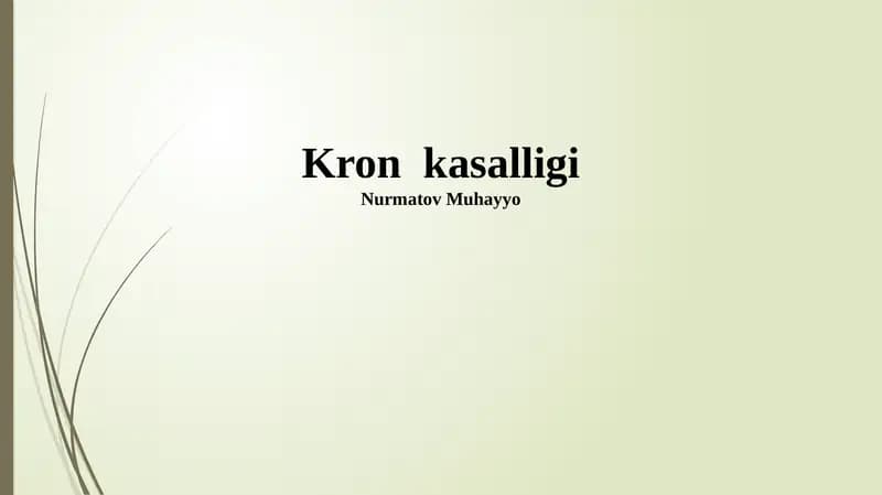 Kron kasalligi