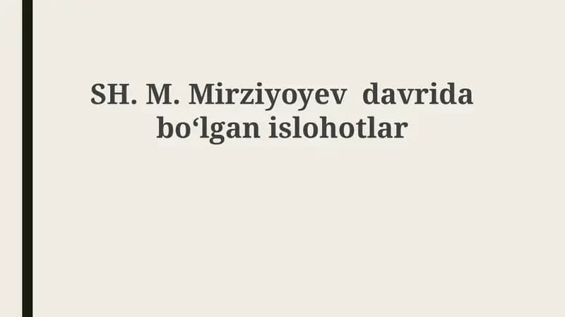 Harakatlar strategiyasi siyosiy-iqtisodiy islohotlar