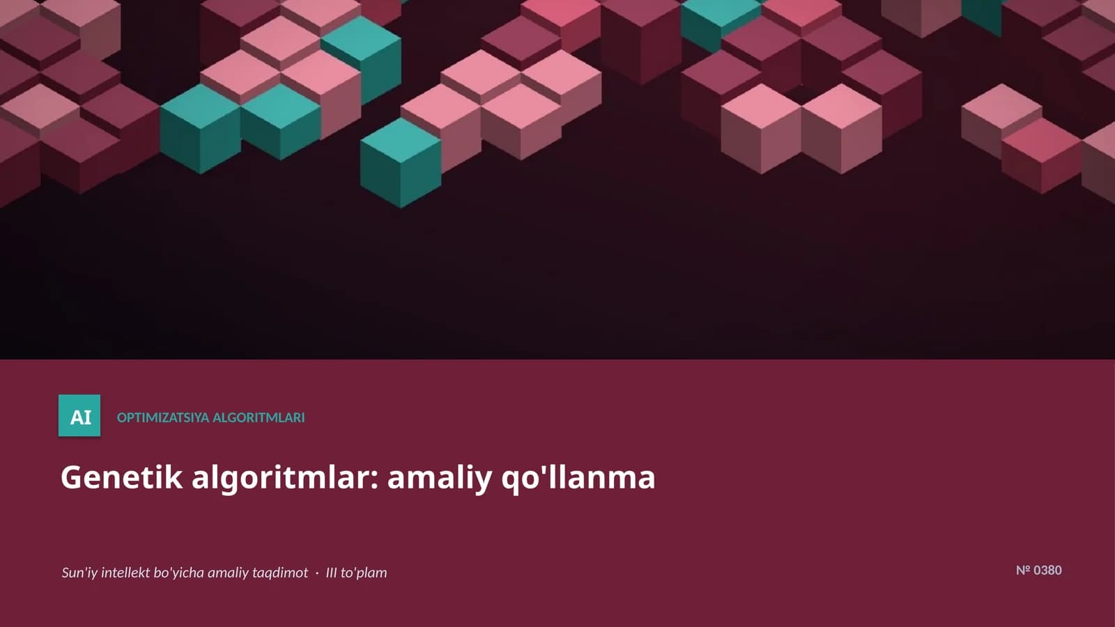 OPTIMIZATSIYA ALGORITMLARI