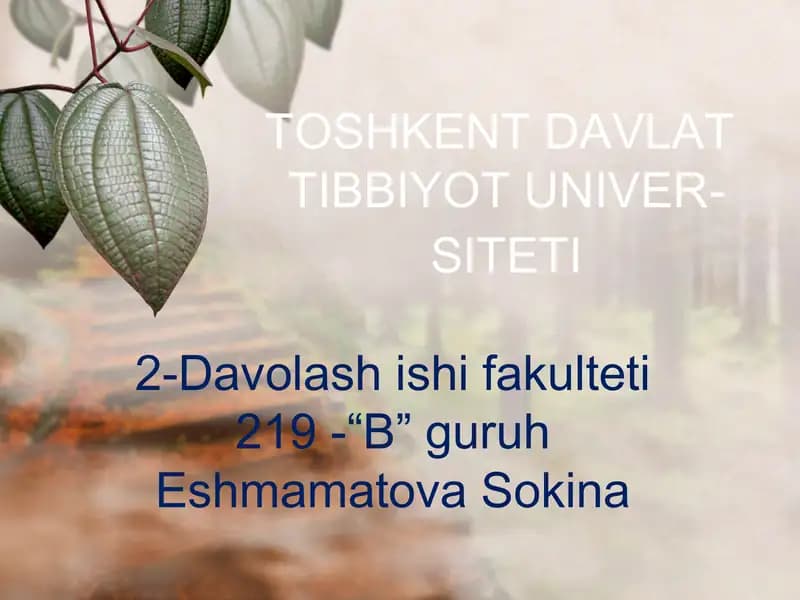Shaxsiy himoya vositalari. Maxsus himoya vositalari