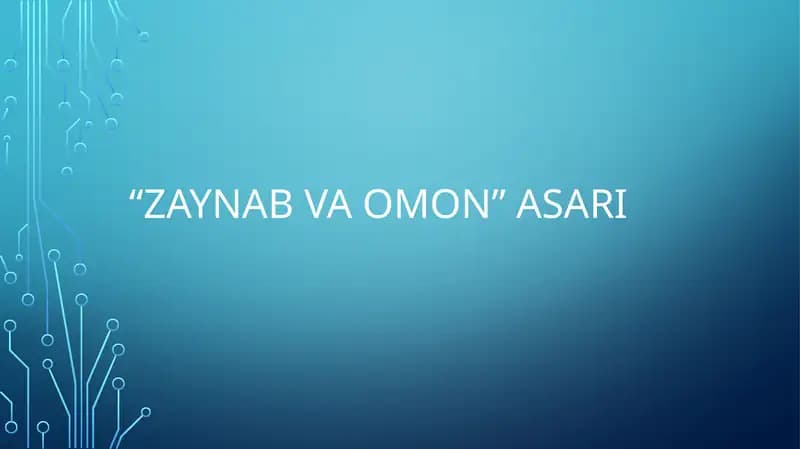 Zaynab va Omon