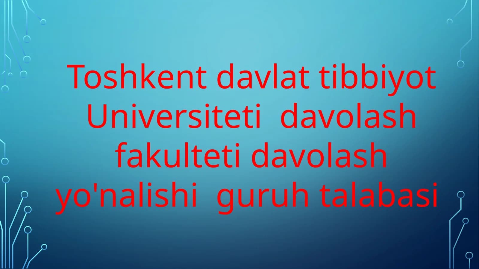 Biofizika - Biologik to'qimalar va qattiq jismlarning zichligini aniqlash (12 slayd PPT)