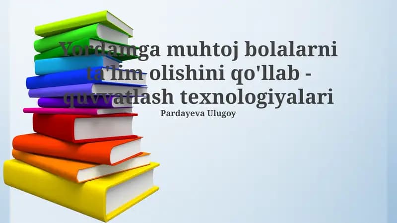 O'qituvchilar uchun texnologik qo'llab-quvvatlash vositalari