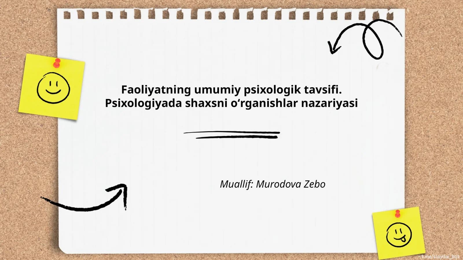 Faoliyat va shaxs psixologiyasi