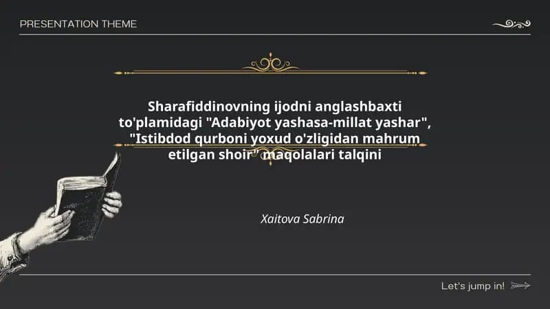 Adabiyot yashasa-millat yashar