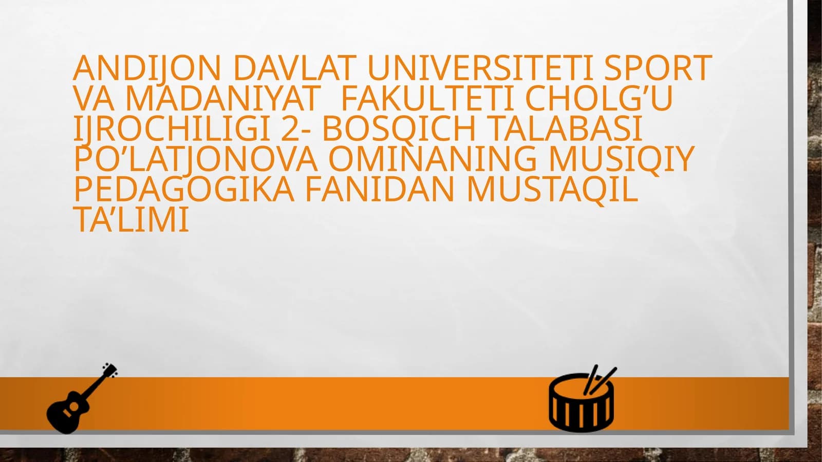 Musiqa Chio‘qituvchi