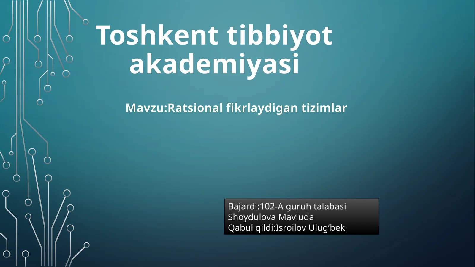 Ratsional fikrlaydi gan tizimlar